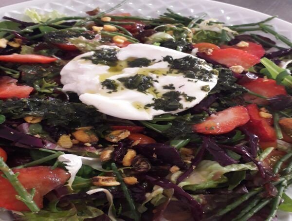 Ensalada de burratina